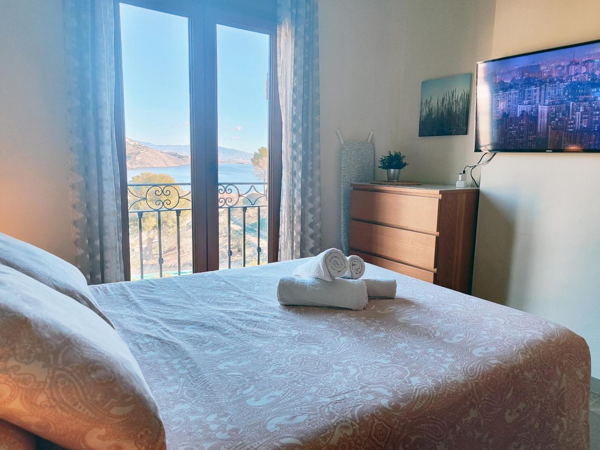 Вилла Casa Acogedora Con Vistas Espectaculares - Cozy Seaview House - 24H Access - Private Parking Альмуньекар Экстерьер фото